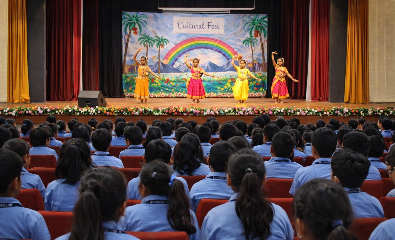 Symphony Hall and Amphitheatre at Shri Ram Global School - Auditorium, stage performances, assemblies